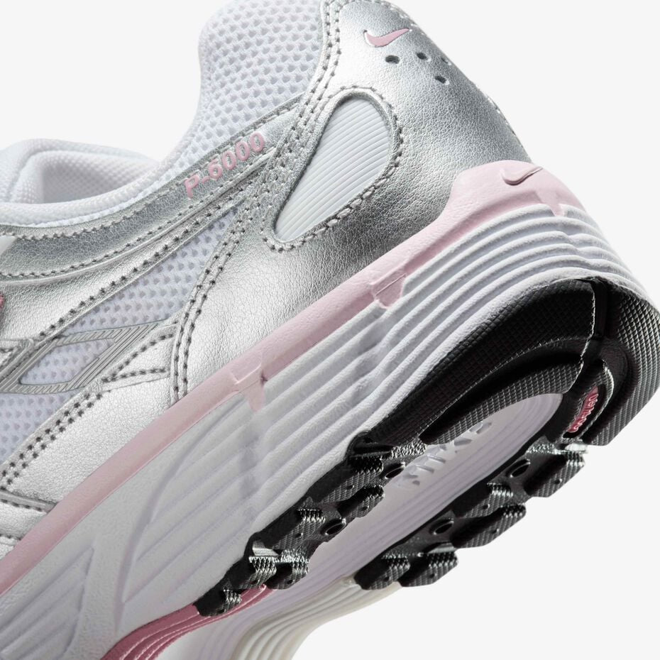 Nike P-6000 unisex trainers in silver and pink
