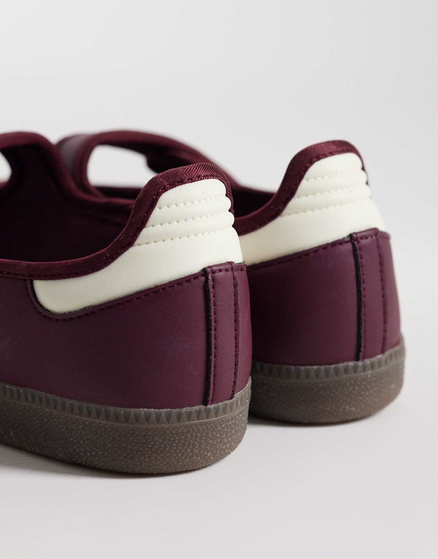 adidas Originals Samba Mary Jane in maroon and cream