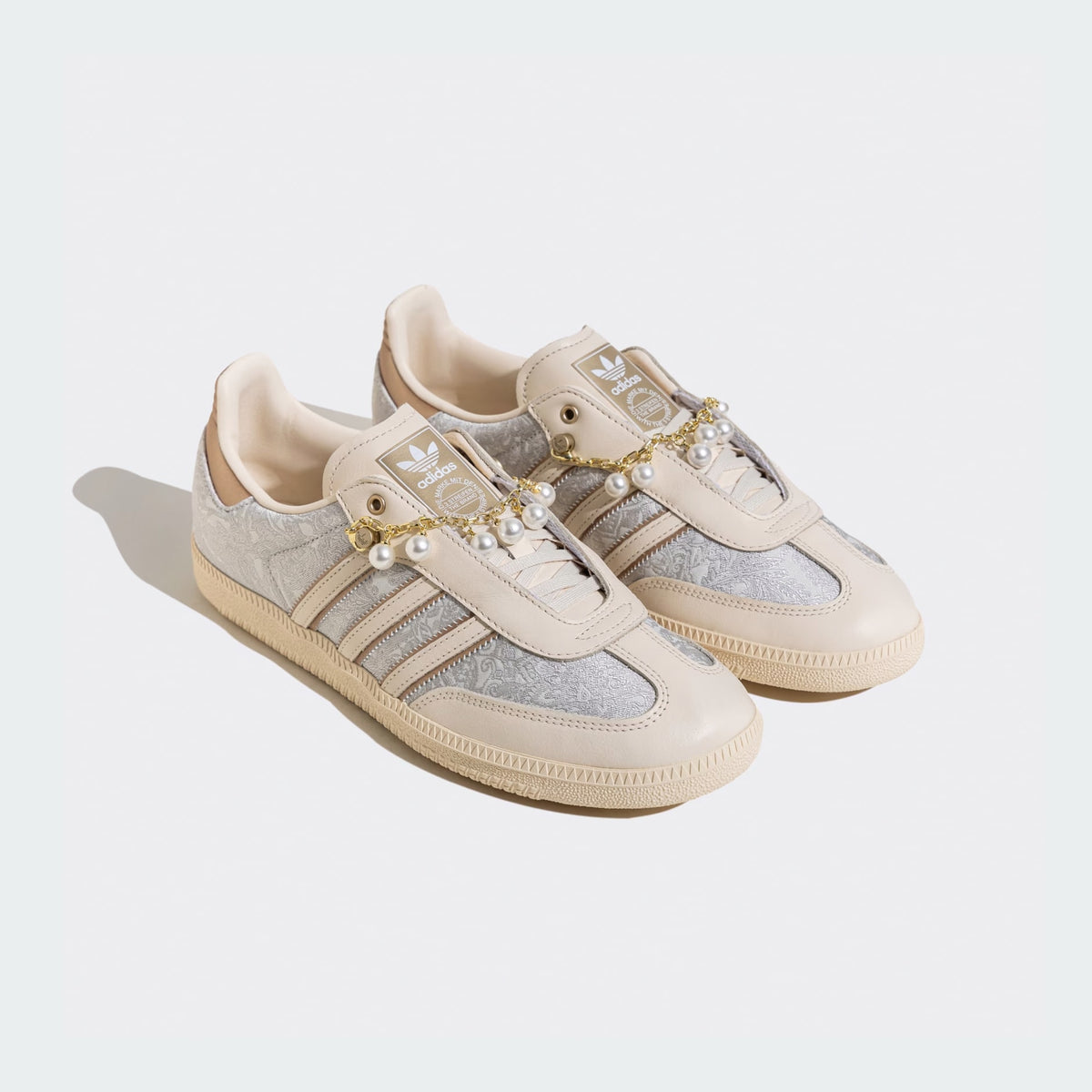 adidas Originals Samba OG W Pearl Wonder White Gold Silver