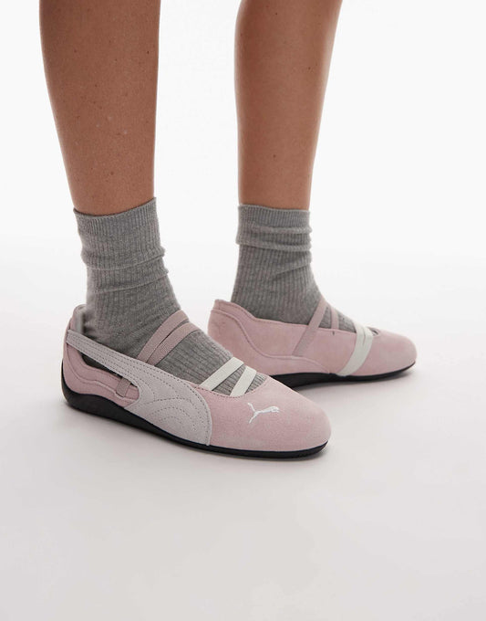 Puma Speedcut pink and White