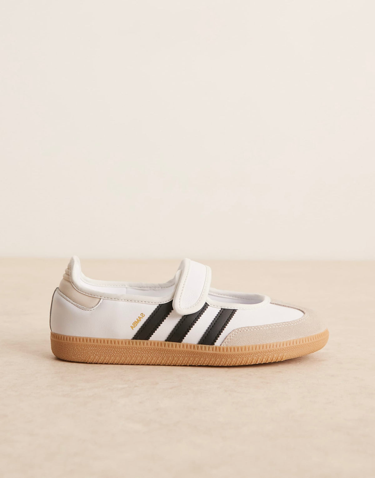 adidas Originals Samba mary jane flats in white and black