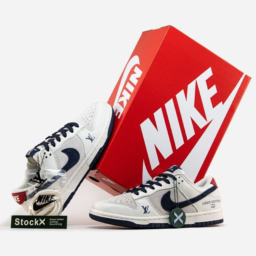 Nike SB Dunk Low x Louis Vuitton Grey Blue Red