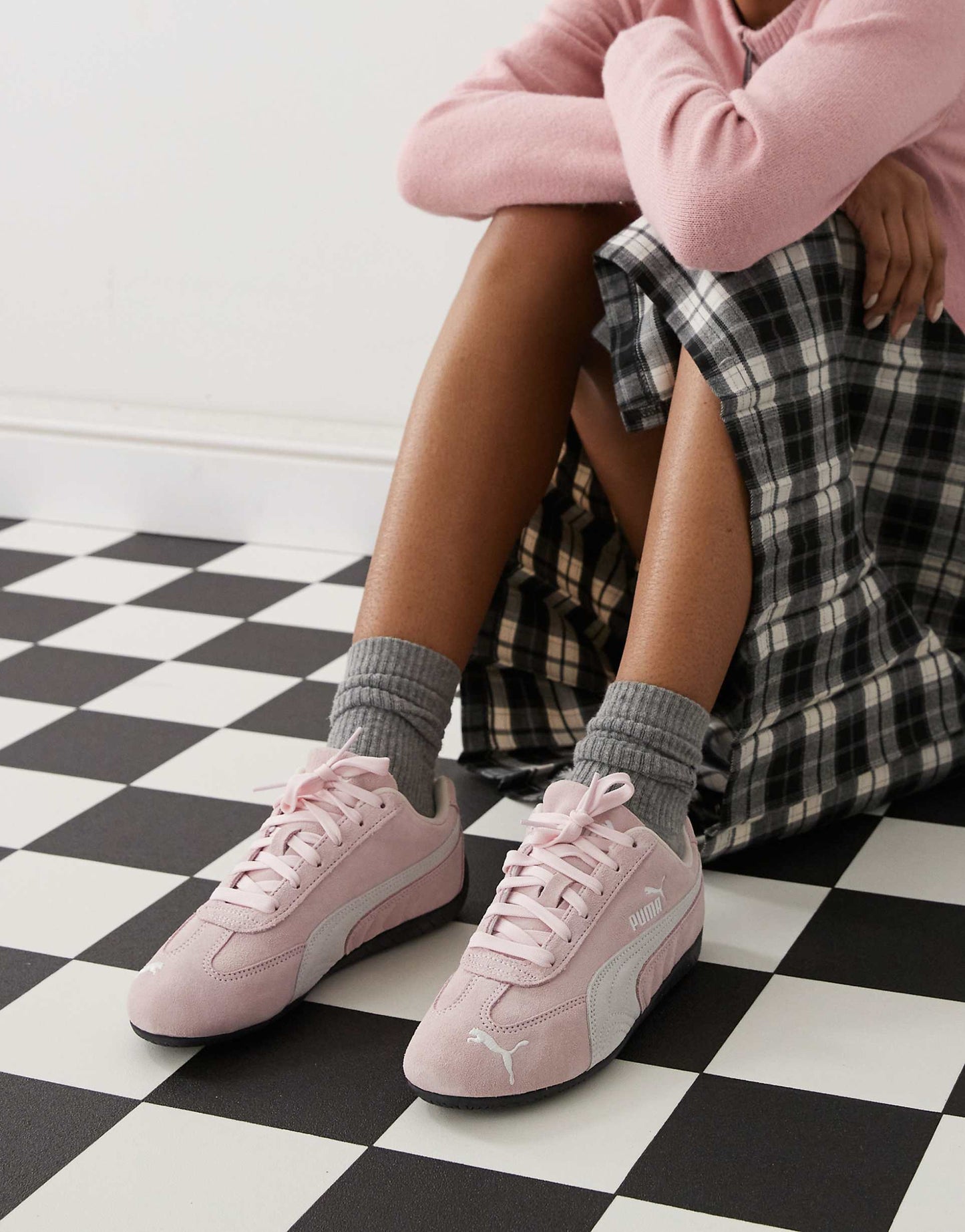 Puma Speedcat OG trainers in light pink