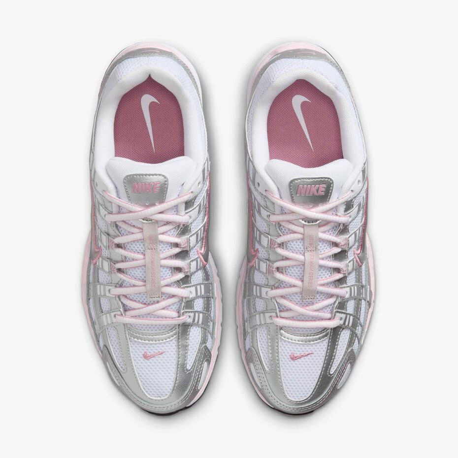 Nike P-6000 unisex trainers in silver and pink