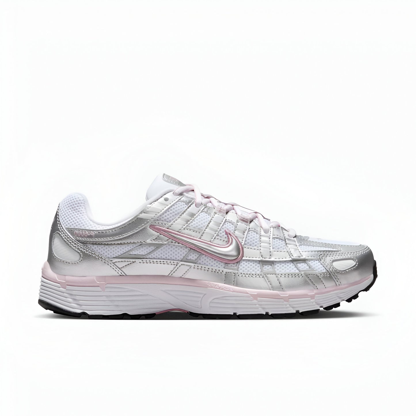 Nike P-6000 unisex trainers in silver and pink