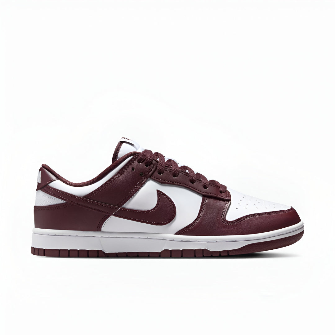 Nike Dunk Low Retro sneakers in burgundy and white