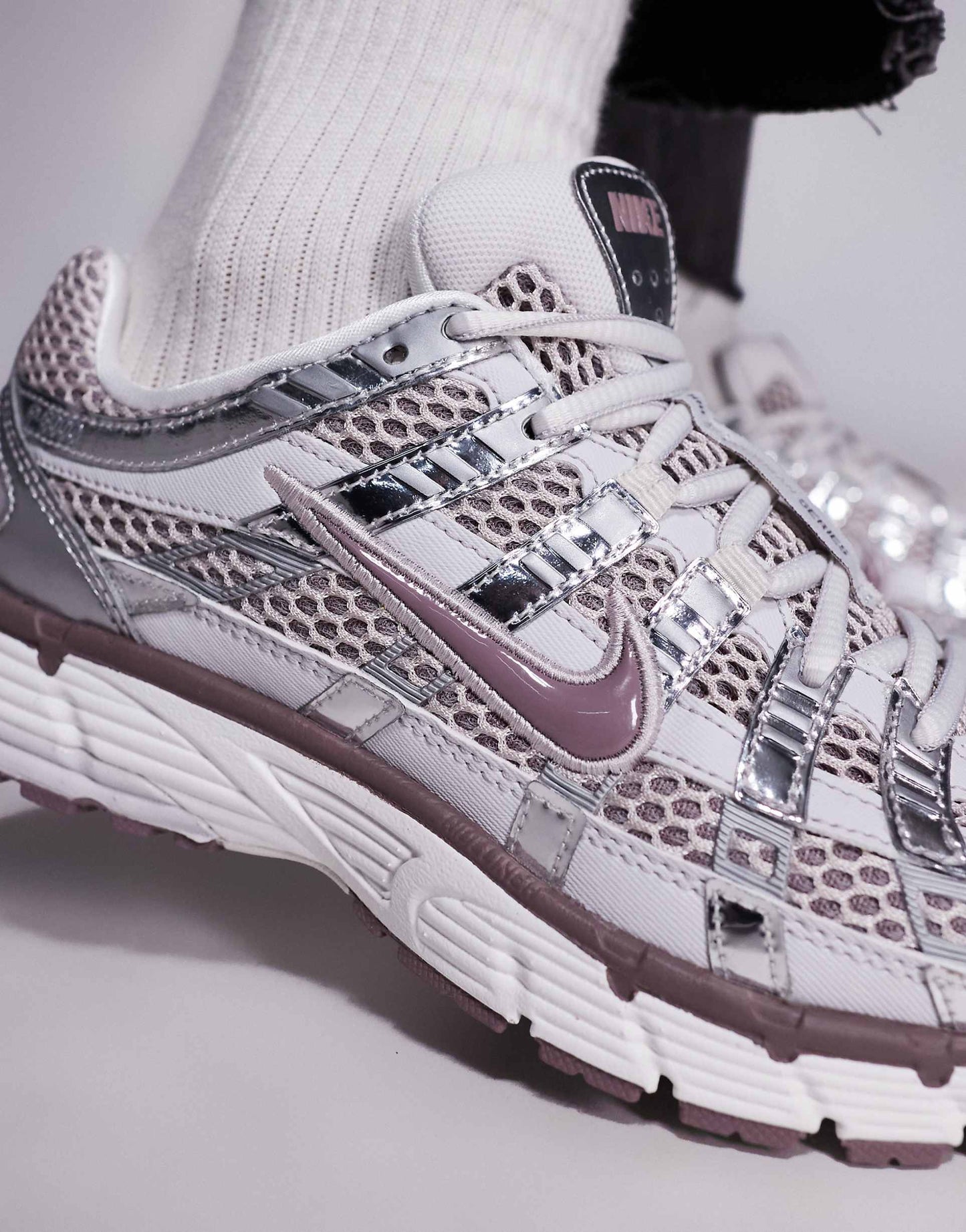 Nike P-6000 trainers in grey and purple