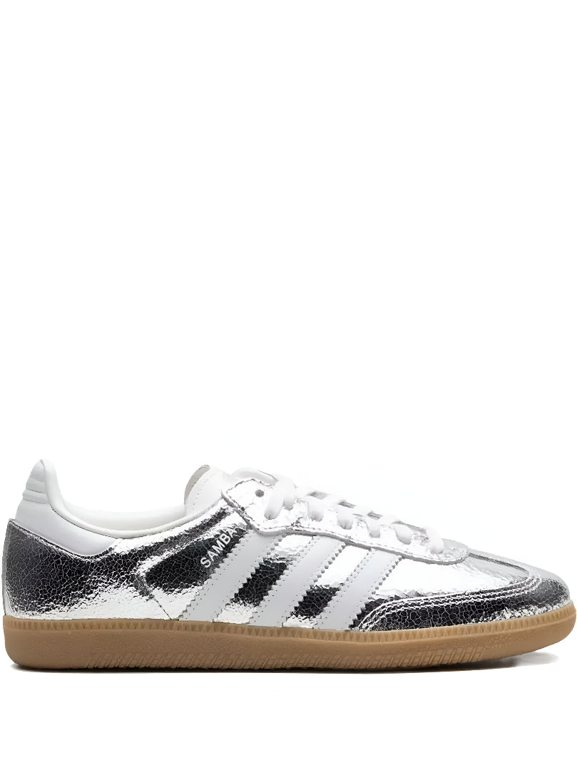Samba OG "Silver Metallic Cracked Leather" sneakers